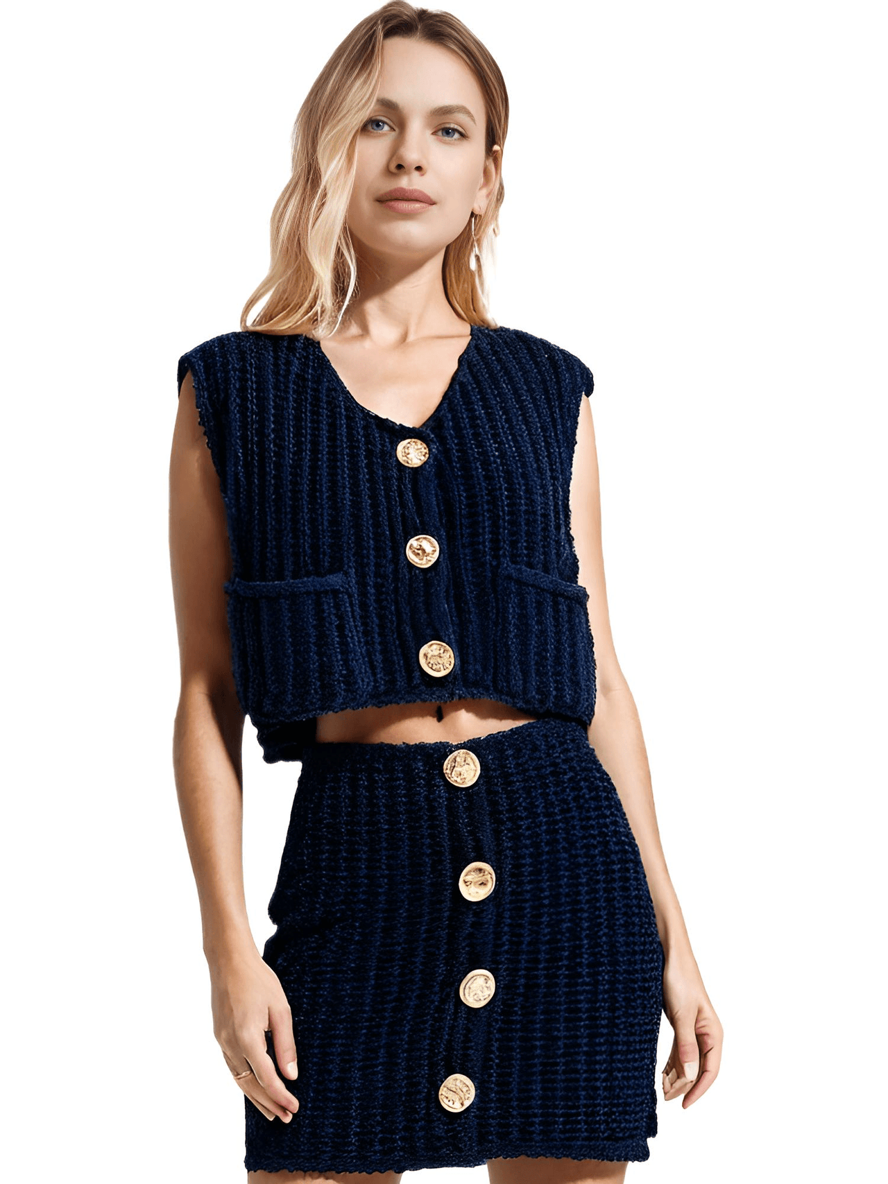 Sleeveless Crop Sweater Vest Solid Loose Casual Sweater Vest Cable Knit Sweater Vest For Women -, Vests , Drestiny , Australia, Black, Brown, Canada, Cardigans, Dark Blue, Dark Brown, Green, L, Light Blue, M, Navy, New Zealand, Off White, Olive Green, Purple, Red, S, Sleeveless, Sweater Vests, Sweaters, United Kingdom, United States, Vests, White, Yellow , Drestiny , www.shopdrestiny.com