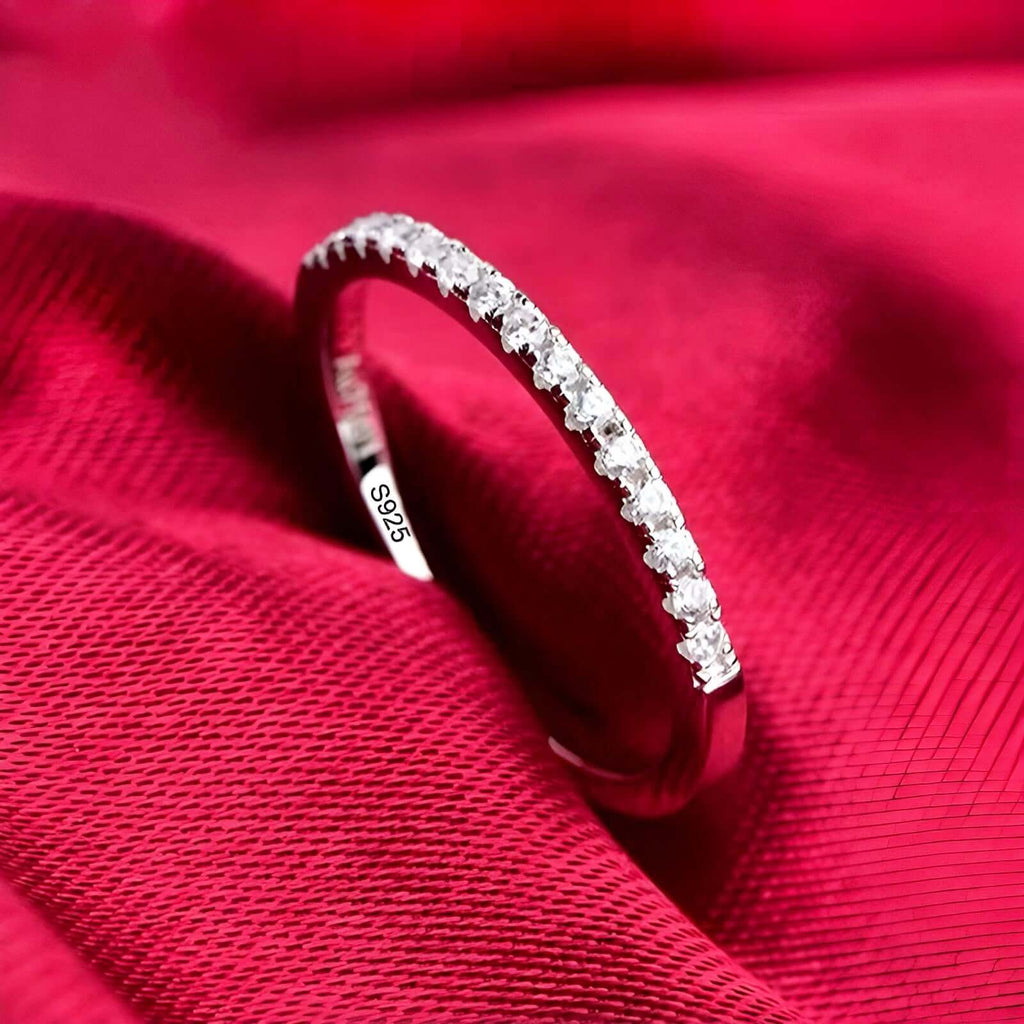 Elevate your style with our Never Fade Tibetan Silver Ring featuring natural zirconia stone. Shop Drestiny for luxury rings for women now!