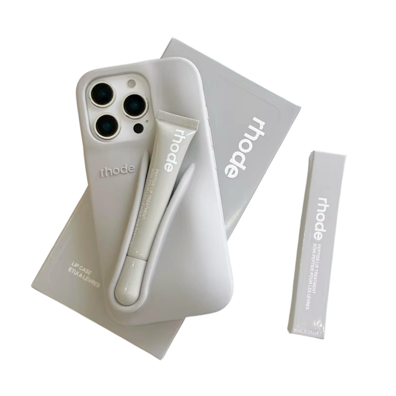 New Color Silicone Lipstick iPhone Case With Lip Gloss