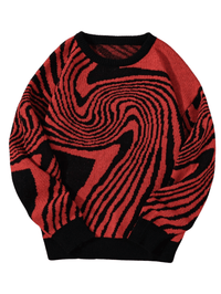 Thumbnail for New Popular Maze Pattern Pullover Sweater Jacquard Casual Round Neck Contrast Color Knitted Men's Pullover Jumpers, Drestiny, Sweaters, Pullovers, Long Sleeves, S, M, L, XL, XXL, 2XL, United States, Australia, USA, New Zealand, United Kingdom, UK, Blue, Black, Grey, Dark Grey, Orange Red, Green, Purple, Sky Blue, Pink, Khaki, Men's Maze Sweater, Men's Maze Knit Sweater, Oversized Men's Maze Jumper, Wool Men's Maze Sweater, Designer Men's Maze Sweater, shopdrestiny.com