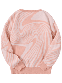 Thumbnail for New Popular Maze Pattern Pullover Sweater Jacquard Casual Round Neck Contrast Color Knitted Men's Pullover Jumpers, Drestiny, Sweaters, Pullovers, Long Sleeves, S, M, L, XL, XXL, 2XL, United States, Australia, USA, New Zealand, United Kingdom, UK, Blue, Black, Grey, Dark Grey, Orange Red, Green, Purple, Sky Blue, Pink, Khaki, Men's Maze Sweater, Men's Maze Knit Sweater, Oversized Men's Maze Jumper, Wool Men's Maze Sweater, Designer Men's Maze Sweater, Brown, shopdrestiny.com