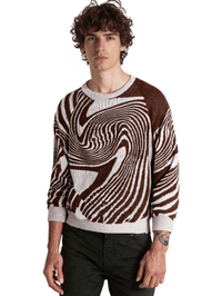 Thumbnail for New Popular Maze Pattern Pullover Sweater Jacquard Casual Round Neck Contrast Color Knitted Men's Pullover Jumpers, Drestiny, Sweaters, Pullovers, Long Sleeves, S, M, L, XL, XXL, 2XL, United States, Australia, USA, New Zealand, United Kingdom, UK, Blue, Black, Grey, Dark Grey, Orange Red, Green, Purple, Sky Blue, Pink, Khaki, Men's Maze Sweater, Men's Maze Knit Sweater, Oversized Men's Maze Jumper, Wool Men's Maze Sweater, Designer Men's Maze Sweater, Brown, shopdrestiny.com