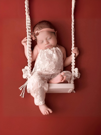 Thumbnail for Baby Swing Newborn Photography Props Wooden Chair -, Baby & Toddler Furniture , Drestiny , Australia, Beige, Brown, Green, Ivory, New Zealand, Pink, Props, United Kingdom, United States, White , Drestiny , www.shopdrestiny.com