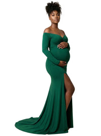 Thumbnail for Off Shoulder Maternity Dress For Photo Shoots