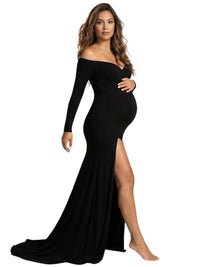 Thumbnail for Off Shoulder Maternity Dress For Photo Shoots