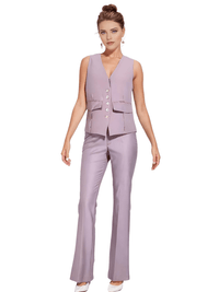 Thumbnail for Women's Office Chic Backless Halter V-Neck Crop Vest -, Vests , Drestiny , Australia, Black, Brown, Canada, Dark Blue, Khaki, Dark Brown, Light Blue, Mauve, Pink, Ivory, L, M, Navy, New Zealand, S, United Kingdom, United States, Vests, White, XL, XXL , Drestiny , www.shopdrestiny.com