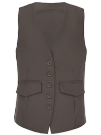 Thumbnail for Women's Office Chic Backless Halter V-Neck Crop Vest -, Vests , Drestiny , Australia, Black, Brown, Canada, Dark Blue, Khaki, Dark Brown, Light Blue, Mauve, Pink, Ivory, L, M, Navy, New Zealand, S, United Kingdom, United States, Vests, White, XL, XXL , Drestiny , www.shopdrestiny.com