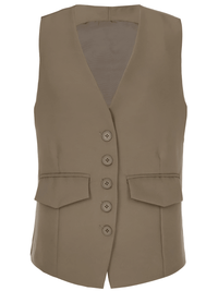 Thumbnail for Women's Office Chic Backless Halter V-Neck Crop Vest -, Vests , Drestiny , Australia, Black, Brown, Canada, Dark Blue, Khaki, Dark Brown, Light Blue, Mauve, Pink, Ivory, L, M, Navy, New Zealand, S, United Kingdom, United States, Vests, White, XL, XXL , Drestiny , www.shopdrestiny.com