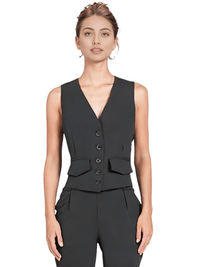 Thumbnail for Women's Office Chic Backless Halter V-Neck Crop Vest -, Vests , Drestiny , Australia, Black, Brown, Canada, Dark Blue, Khaki, Dark Brown, Light Blue, Mauve, Pink, Ivory, L, M, Navy, New Zealand, S, United Kingdom, United States, Vests, White, XL, XXL , Drestiny , www.shopdrestiny.com