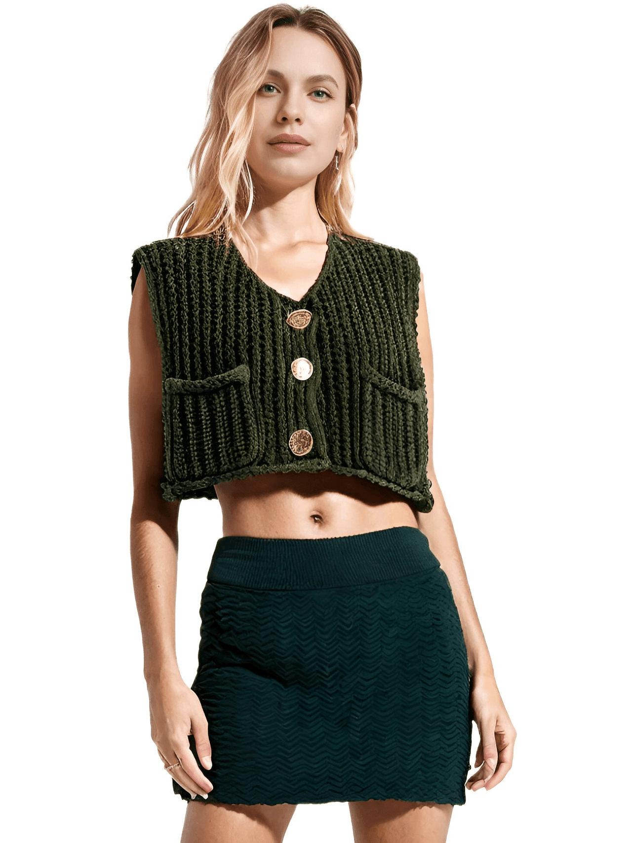 Sleeveless Crop Sweater Vest Solid Loose Casual Sweater Vest Cable Knit Sweater Vest For Women -, Vests , Drestiny , Australia, Black, Brown, Canada, Cardigans, Dark Blue, Dark Brown, Green, L, Light Blue, M, Navy, New Zealand, Off White, Olive Green, Purple, Red, S, Sleeveless, Sweater Vests, Sweaters, United Kingdom, United States, Vests, White, Yellow , Drestiny , www.shopdrestiny.com