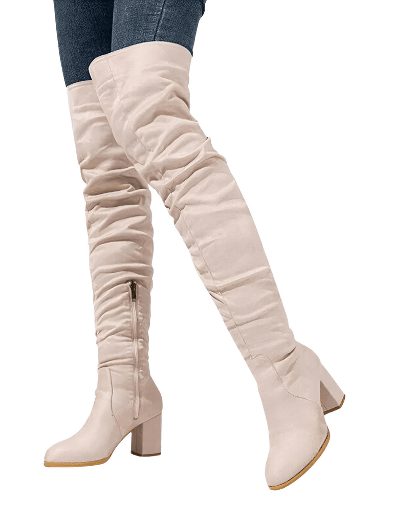 Stylish over the knee high boots on sale now! Shop Drestiny for up to 50% off. Free shipping + tax covered. Seen on FOX, NBC, CBS.