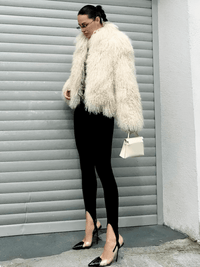 Thumbnail for Oversize Plush Fur Coat For Women Elegant Soft Warm Long Sleeve Loose Jackets Winter Chic Street Outerwear , Coats, Drestiny, Jackets, Green, Beige, Brown, United States, Australia, New Zealand, United Kingdom, S, M, L, shopdrestiny.com, faux fur coats