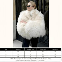 Thumbnail for Oversize Plush Fur Coat For Women Elegant Soft Warm Long Sleeve Loose Jackets Winter Chic Street Outerwear , Coats, Drestiny, Jackets, Green, Beige, Brown, United States, Australia, New Zealand, United Kingdom, S, M, L, shopdrestiny.com, faux fur coats