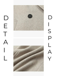 Thumbnail for Close-up of beige fabric with a button, labeled 'Detail' on a white background.