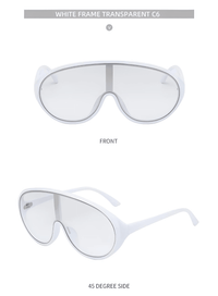 Thumbnail for Oversized Shield Sunglasses Fashion One Piece Sun Glasses Big Frame Shades, Sunglasses, Gender_Women, Gender_Men, United States, USA, Canada, Australia, New Zealand, United Kingdom, UK, Black, White, Blue, Transparent, Grey, Pink, Silver, Brown, large shield sunglasses women, futuristic shield sunglasses, rimless shield sunglasses, wrap around sunglasses oversized, y2k shield sunglasses, big shield sunglasses, statement shield sunglasses, shopdrestiny.com