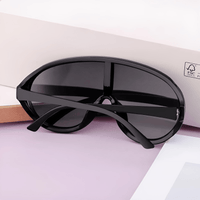 Thumbnail for Oversized Shield Sunglasses Fashion One Piece Sun Glasses Big Frame Shades, Sunglasses, Gender_Women, Gender_Men, United States, USA, Canada, Australia, New Zealand, United Kingdom, UK, Black, White, Blue, Transparent, Grey, Pink, Silver, Brown, large shield sunglasses women, futuristic shield sunglasses, rimless shield sunglasses, wrap around sunglasses oversized, y2k shield sunglasses, big shield sunglasses, statement shield sunglasses, shopdrestiny.com