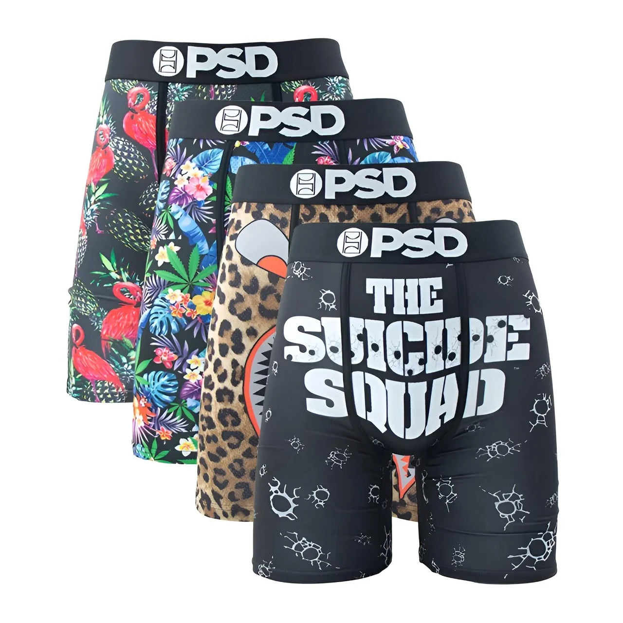 Men's 4Pcs Sexy Boxer Briefs Fashion Print Underwear Male Printed Summer Man Boxer Shorts Trunks, Drestiny, United States, USA, Australia, United Kingdom, UK, S, M, L, XL, XXL, 2XL, Black, Red, Green, Blue, men's boxer briefs 4 pack, 4 pack boxer briefs men's, boxer briefs men multipack 4, mens boxer briefs 4 pack sale, best boxer briefs for men 4 pack, shopdrestiny.com