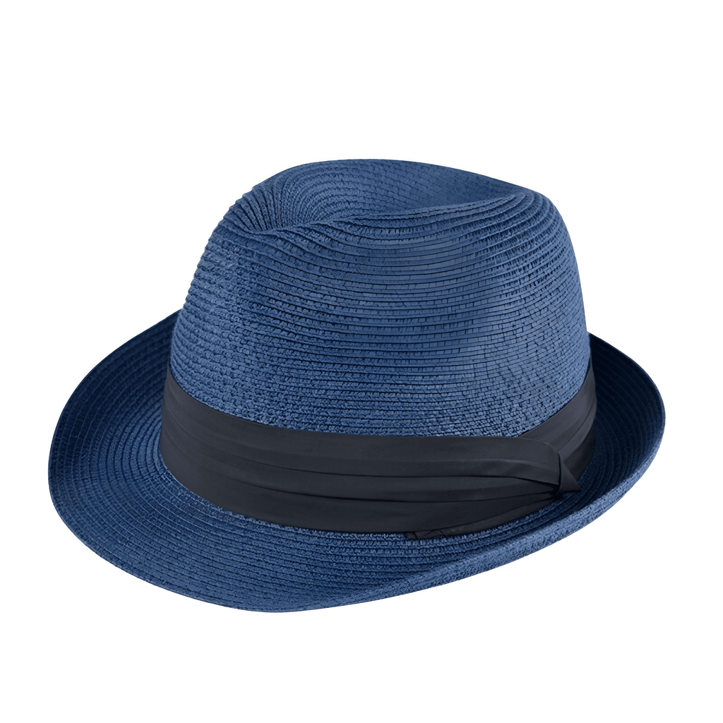 Blue Panama Straw Hat for Women & Men
