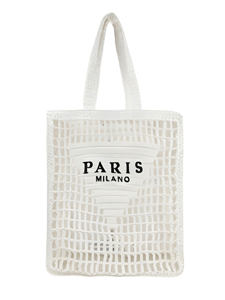 White Paris Milano Square Bag
