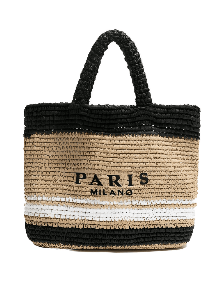 Black and White Paris Milano Bag
