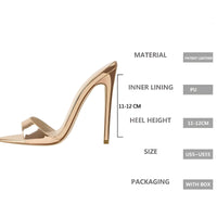 Thumbnail for Patent Leather Peep Toe Slip On High Heels For Women -, Peep Toe High Heels , Drestiny , 10, 11, 12, 13, 14, 15, 5, 6, 7, 8, 9, 9.5, Australia, Black, Fuchsia, Gold, Grey, Heels, Red, Sandals, Silver, United Kingdom, United States, White , Drestiny , www.shopdrestiny.com