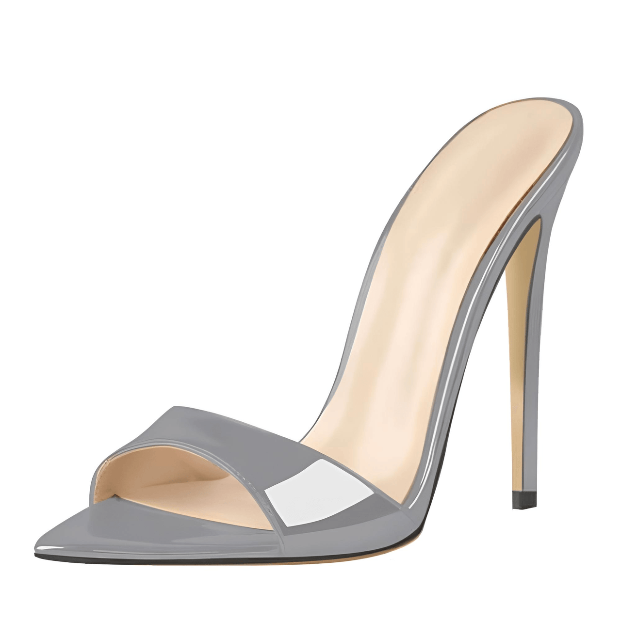 Patent Leather Peep Toe Slip On High Heels For Women -, Peep Toe High Heels , Drestiny , 10, 11, 12, 13, 14, 15, 5, 6, 7, 8, 9, 9.5, Australia, Black, Fuchsia, Gold, Grey, Heels, Red, Sandals, Silver, United Kingdom, United States, White , Drestiny , www.shopdrestiny.com