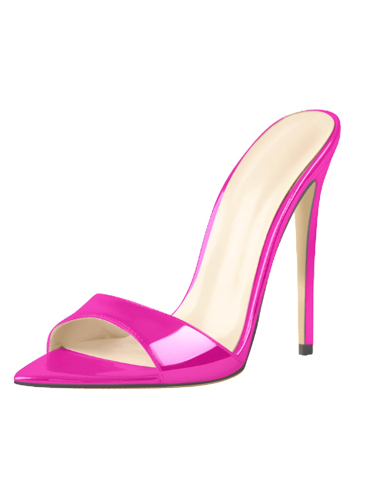 Patent Leather Peep Toe Slip On High Heels For Women -, Peep Toe High Heels , Drestiny , 10, 11, 12, 13, 14, 15, 5, 6, 7, 8, 9, 9.5, Australia, Black, Fuchsia, Gold, Grey, Heels, Red, Sandals, Silver, United Kingdom, United States, White , Drestiny , www.shopdrestiny.com