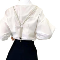 Thumbnail for Pearl Rhinestone Suspenders For Women -, Suspenders , Drestiny , Australia, Black, Canada, Gender_Women, Suspenders, United Kingdom, United States, White , Drestiny , www.shopdrestiny.com