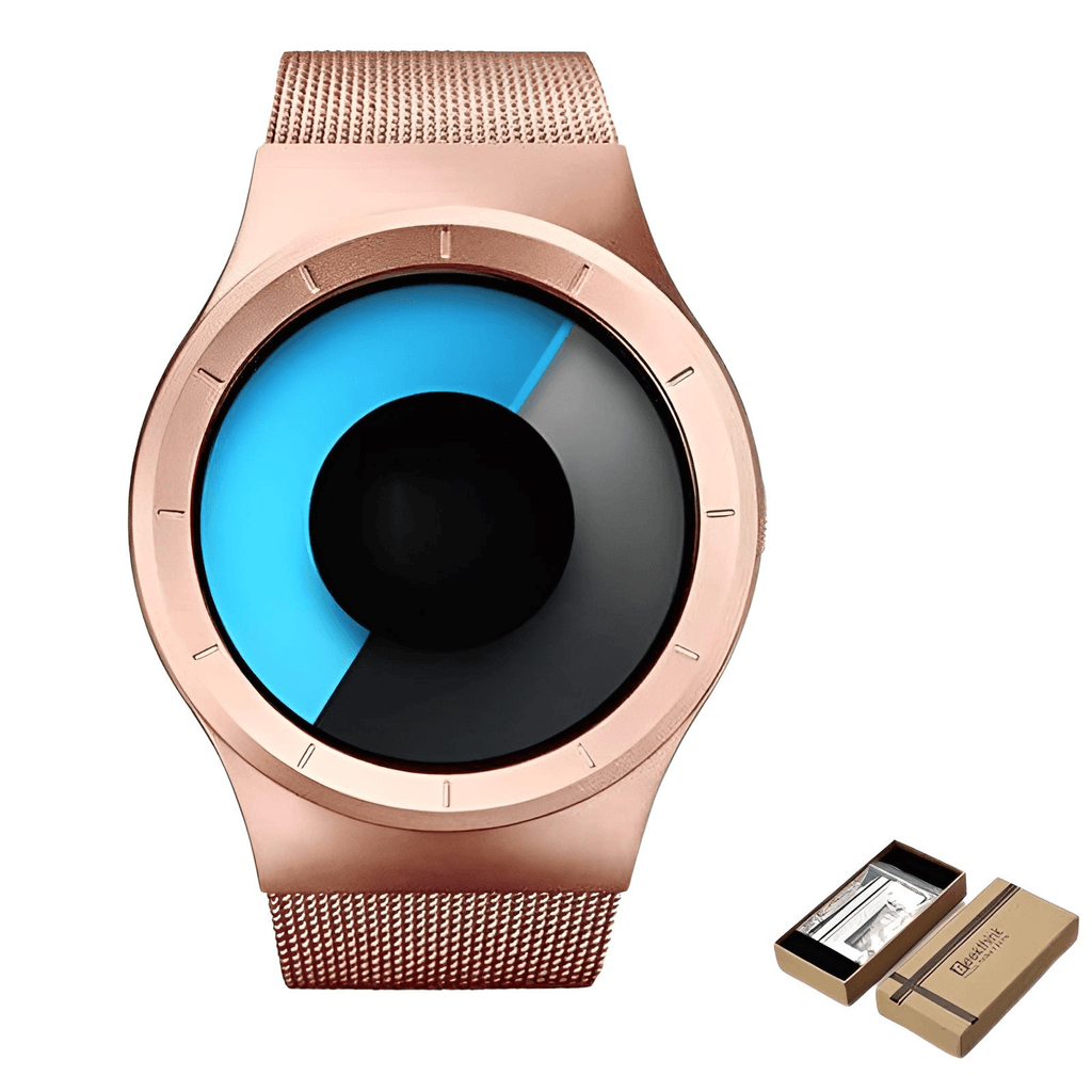 Drestiny-Pink Gold Quartz Watch With Box