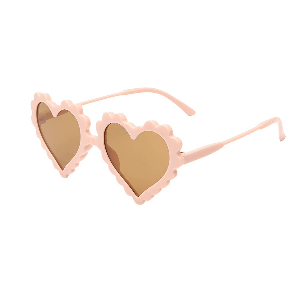 Pink Heart Shaped Sunglasses For Children - UV 400 Eye Protection!