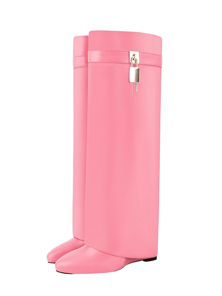 Elevate your style with Pink Platform Knee High Boots seen on Glow UP! Shop Drestiny for Free Shipping + Tax Covered! Save up to 50% Off