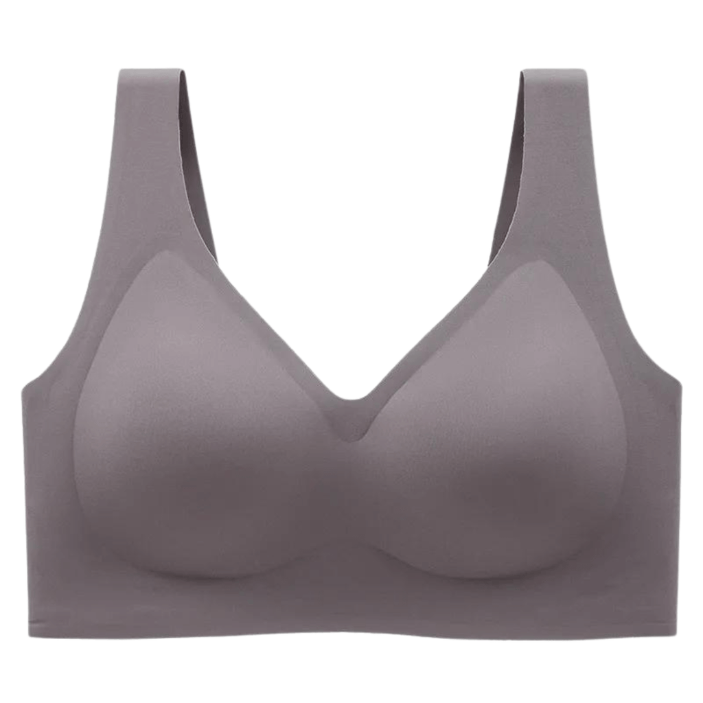 Plus Size Anti-Sagging Dark Grey Bras For Women - With Removeable Cups