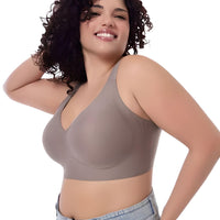 Thumbnail for Plus Size Push-UP Bra for Women Seamless Bras Thin Cup Wireless Bralette Sexy Brassiere M-6XL, Drestiny, Bras, Plus Size Bras, M, L, XL, XXL, 2XL, 3XL, 4XL, 5XL, 6XL, Coffee, Beige, Black, United States, USA, Canada, Australia, New Zealand, United Kingdom, UK, plus size push up bra, full figure push up bra, push up bra for plus size women,comfortable plus size push up bra, push up bra for larger sizes, fuller figure push up bra, extra lift plus size bra, padded plus size bra push up, shopdrestiny.com