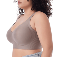 Thumbnail for Plus Size Push-UP Bra for Women Seamless Bras Thin Cup Wireless Bralette Sexy Brassiere M-6XL, Drestiny, Bras, Plus Size Bras, M, L, XL, XXL, 2XL, 3XL, 4XL, 5XL, 6XL, Coffee, Beige, Black, United States, USA, Canada, Australia, New Zealand, United Kingdom, UK, plus size push up bra, full figure push up bra, push up bra for plus size women,comfortable plus size push up bra, push up bra for larger sizes, fuller figure push up bra, extra lift plus size bra, padded plus size bra push up, shopdrestiny.com