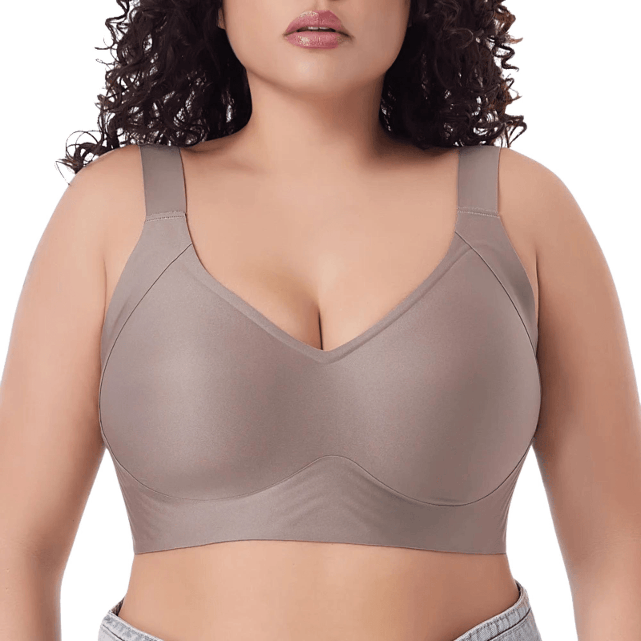 Plus Size Push-UP Bra for Women Seamless Bras Thin Cup Wireless Bralette Sexy Brassiere M-6XL, Drestiny, Bras, Plus Size Bras, M, L, XL, XXL, 2XL, 3XL, 4XL, 5XL, 6XL, Coffee, Beige, Black, United States, USA, Canada, Australia, New Zealand, United Kingdom, UK, plus size push up bra, full figure push up bra, push up bra for plus size women,comfortable plus size push up bra, push up bra for larger sizes, fuller figure push up bra, extra lift plus size bra, padded plus size bra push up, shopdrestiny.com