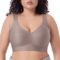 Thumbnail for Plus Size Push-UP Bra for Women Seamless Bras Thin Cup Wireless Bralette Sexy Brassiere M-6XL, Drestiny, Bras, Plus Size Bras, M, L, XL, XXL, 2XL, 3XL, 4XL, 5XL, 6XL, Coffee, Beige, Black, United States, USA, Canada, Australia, New Zealand, United Kingdom, UK, plus size push up bra, full figure push up bra, push up bra for plus size women,comfortable plus size push up bra, push up bra for larger sizes, fuller figure push up bra, extra lift plus size bra, padded plus size bra push up, shopdrestiny.com