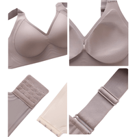 Thumbnail for Plus Size Push-UP Bra for Women Seamless Bras Thin Cup Wireless Bralette Sexy Brassiere M-6XL, Drestiny, Bras, Plus Size Bras, M, L, XL, XXL, 2XL, 3XL, 4XL, 5XL, 6XL, Coffee, Beige, Black, United States, USA, Canada, Australia, New Zealand, United Kingdom, UK, plus size push up bra, full figure push up bra, push up bra for plus size women,comfortable plus size push up bra, push up bra for larger sizes, fuller figure push up bra, extra lift plus size bra, padded plus size bra push up, shopdrestiny.com