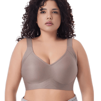 Thumbnail for Plus Size Push-UP Bra for Women Seamless Bras Thin Cup Wireless Bralette Sexy Brassiere M-6XL, Drestiny, Bras, Plus Size Bras, M, L, XL, XXL, 2XL, 3XL, 4XL, 5XL, 6XL, Coffee, Beige, Black, United States, USA, Canada, Australia, New Zealand, United Kingdom, UK, plus size push up bra, full figure push up bra, push up bra for plus size women,comfortable plus size push up bra, push up bra for larger sizes, fuller figure push up bra, extra lift plus size bra, padded plus size bra push up, shopdrestiny.com