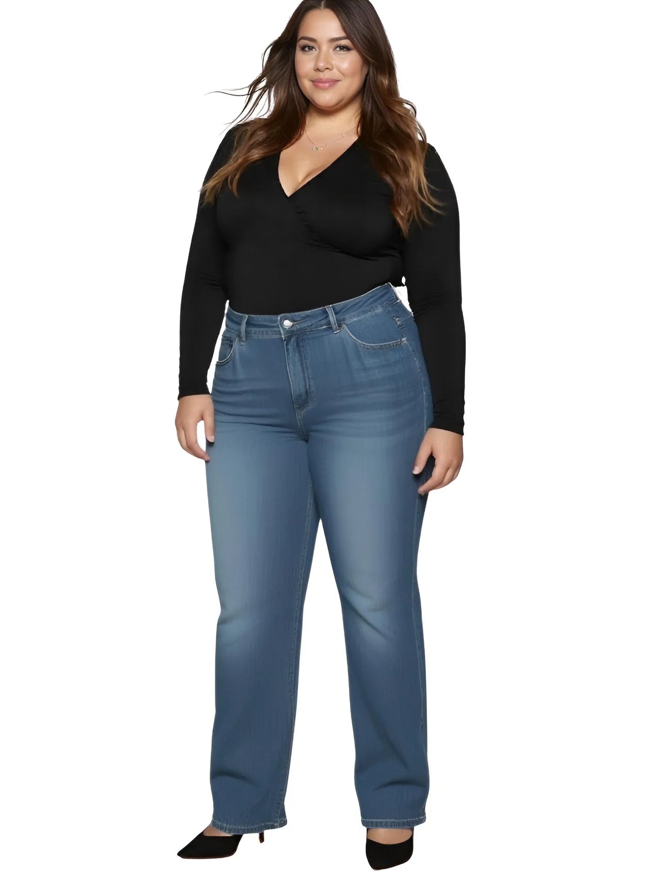 Plus Size Women's Jeans Wide Leg Women Jeans Autumn Straight Lady Loose Large Size Jeans XL-8XL, Drestiny, Jeans, Plus Size Jeans, Casual Pants, Blue, Light Blue, Drestiny, XL, XXL, 2XL, 3XL, XXXL, 4XL, 5XL, 6XL, 7XL, 8XL, United States, Canada, Australia, United Kingdom, New Zealand, shopdrestiny.com