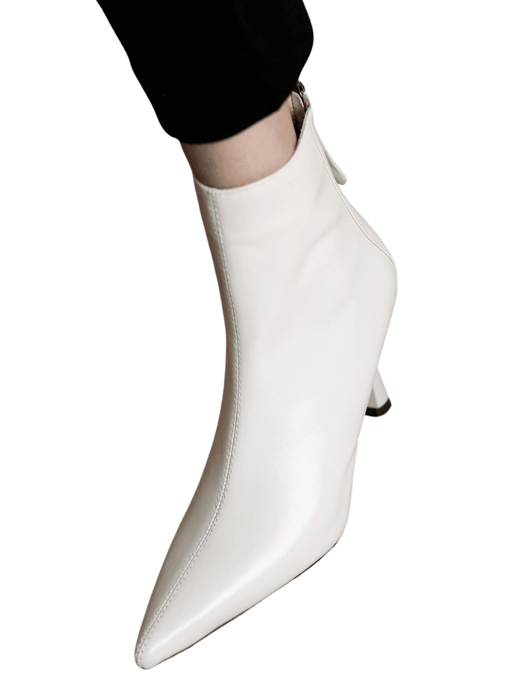 Cow Leather Pointed Toe High Heels -, High Heels , Drestiny , 10, 4, 5, 6, 6.5, 7.5, 8.5, 9, 9.5, Ankle Boots, Australia, Beige, Black, Boots, Canada, Dark Khaki, Heels, High Heels, New Zealand, Tan, United Kingdom, United States , Drestiny , www.shopdrestiny.com