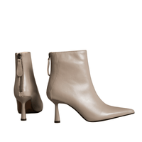Thumbnail for Cow Leather Pointed Toe High Heels -, High Heels , Drestiny , 10, 4, 5, 6, 6.5, 7.5, 8.5, 9, 9.5, Ankle Boots, Australia, Beige, Black, Boots, Canada, Dark Khaki, Heels, High Heels, New Zealand, Tan, United Kingdom, United States , Drestiny , www.shopdrestiny.com