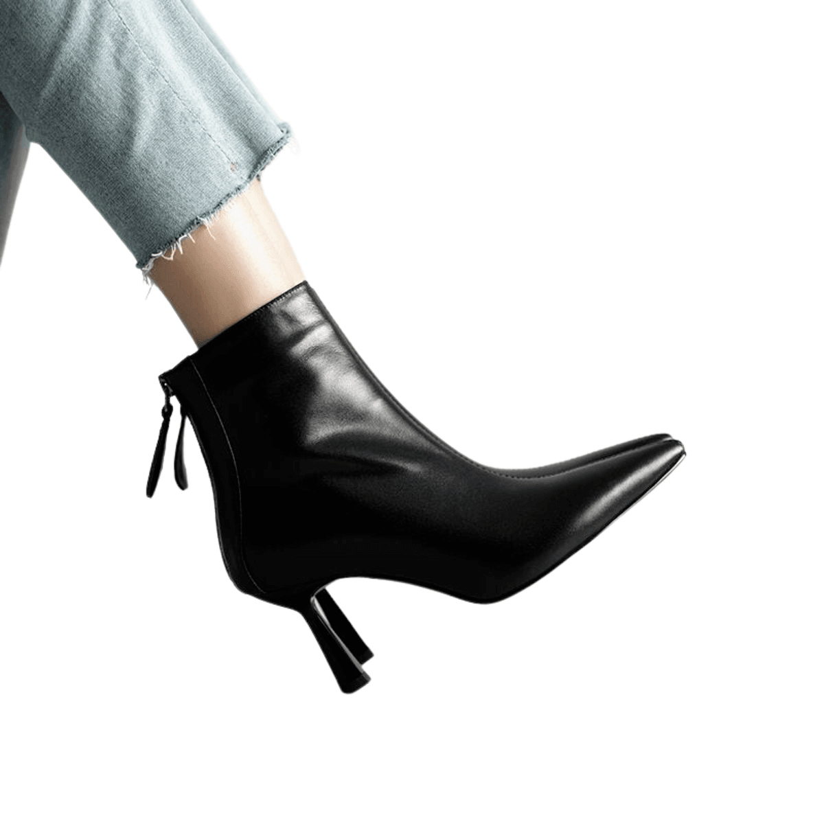 Cow Leather Pointed Toe High Heels -, High Heels , Drestiny , 10, 4, 5, 6, 6.5, 7.5, 8.5, 9, 9.5, Ankle Boots, Australia, Beige, Black, Boots, Canada, Dark Khaki, Heels, High Heels, New Zealand, Tan, United Kingdom, United States , Drestiny , www.shopdrestiny.com