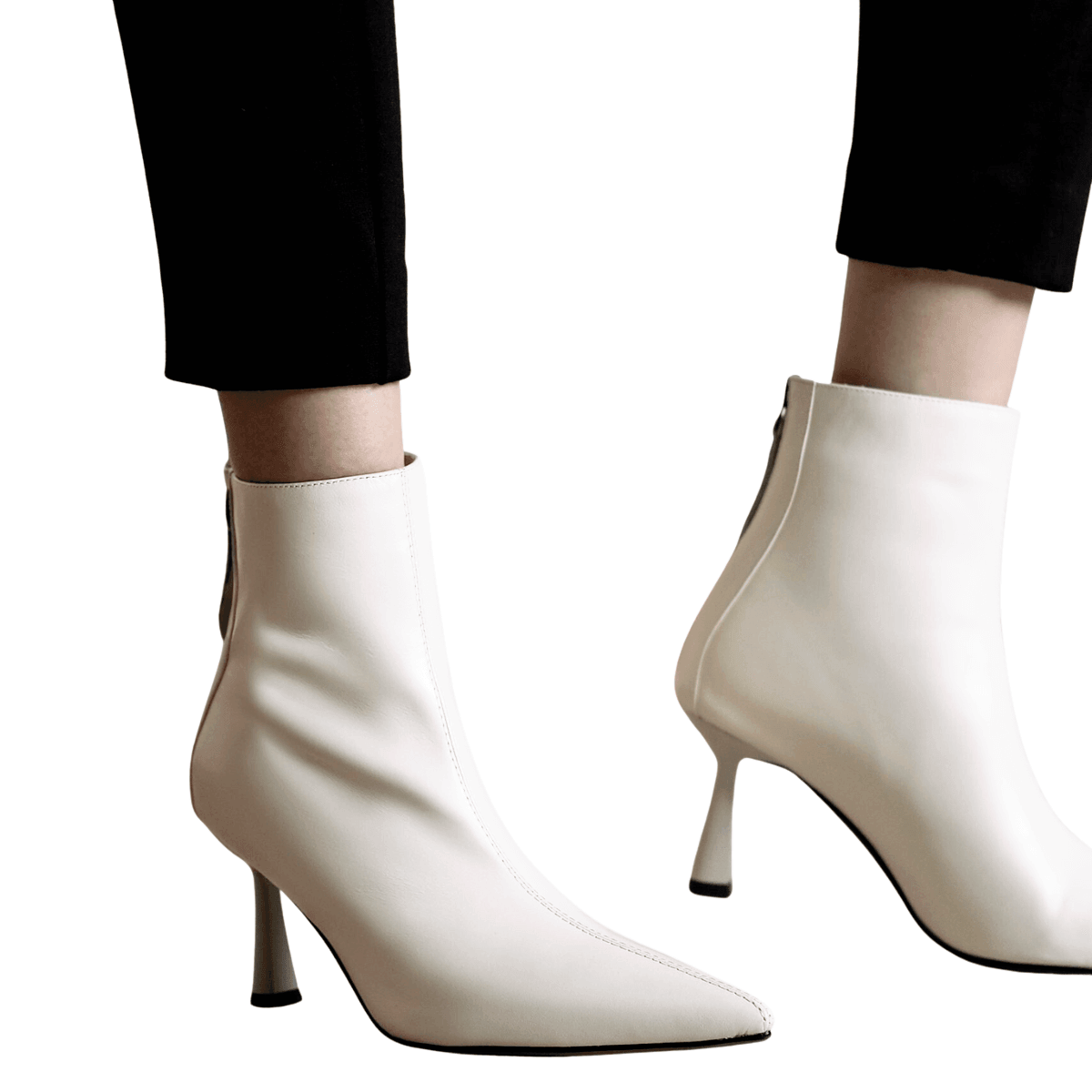 Cow Leather Pointed Toe High Heels -, High Heels , Drestiny , 10, 4, 5, 6, 6.5, 7.5, 8.5, 9, 9.5, Ankle Boots, Australia, Beige, Black, Boots, Canada, Dark Khaki, Heels, High Heels, New Zealand, Tan, United Kingdom, United States , Drestiny , www.shopdrestiny.com