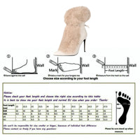 Thumbnail for Pointed Toe Women's Fur Mid-Calf Boots Stiletto Heels Sexy Party Dress Shoes, Ankle Boots, Heels, Stilettos, High Heels, Black, White, 5, 6, 6.5, Drestiny, 7.5, 8.5, 9, 9.5, 10, 10.5, 12, 13, Women's Boots, Boots, fur lined boots women's, winter boots women's fur, mid-calf boots with fur trim, faux fur boots women's, United States, USA, Canada, Australia, New Zealand, United Kingdom, UK, shopdrestiny.com