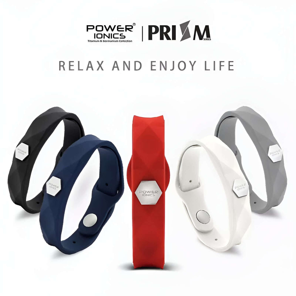 Power Ionics Prism Waterproof Ions Germanium Fashion Sports Health Bracelet - Save up to 85% off and Free Shipping