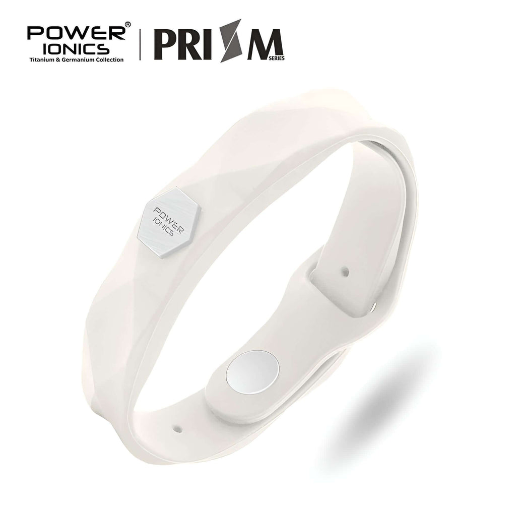 White Power Ionics Prism Waterproof Ions Germanium Fashion Sports Health Bracelet