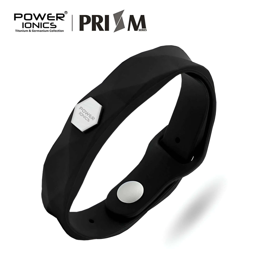 Black Power Ionics Prism Waterproof Ions Germanium Fashion Sports Health Bracelet
