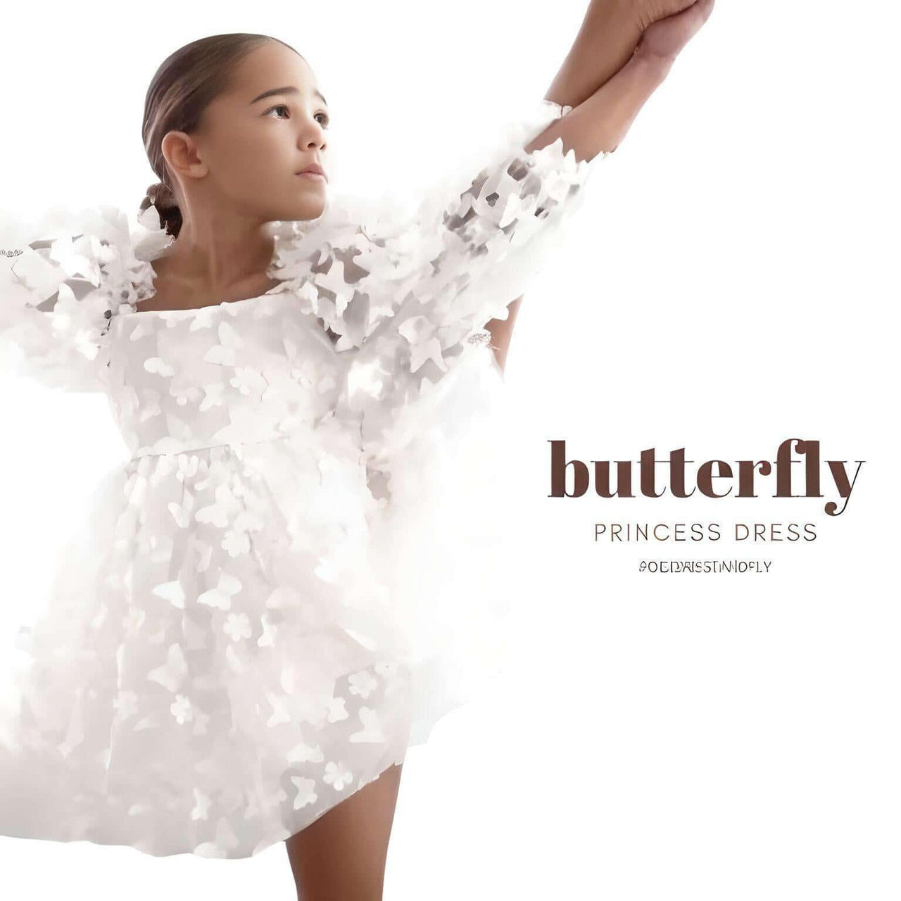 Princess Lace Butterfly Tutu Puff Sleeve Dress -, Baby & Toddler Dresses , Drestiny , 10T, 12M, 12T, 18M, 2T, 3T, 5T, 7T, Australia, Canada, Dresses, Girls, Pink, Short Sleeves, TD, United Kingdom, United States, White , Drestiny , www.shopdrestiny.com