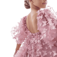 Thumbnail for Princess Lace Butterfly Tutu Puff Sleeve Dress -, Baby & Toddler Dresses , Drestiny , 10T, 12M, 12T, 18M, 2T, 3T, 5T, 7T, Australia, Canada, Dresses, Girls, Pink, Short Sleeves, TD, United Kingdom, United States, White , Drestiny , www.shopdrestiny.com