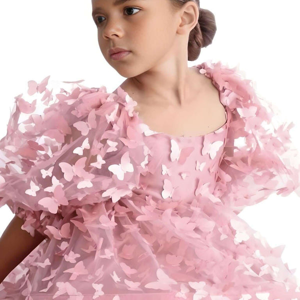 Princess Lace Butterfly Tutu Puff Sleeve Dress: Shop at Drestiny for up to 50% off. Free shipping and tax covered!